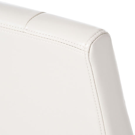 Carter - 5 Tuft Dining Chair With Button Tufted Backrest And Espresso Legs - Ivory