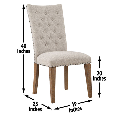 Riverdale - Side Chair - Oatmeal