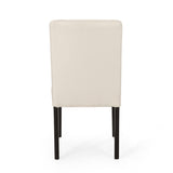 Contemporary Dining Chair With Upholstered Seating And Tapered Legs