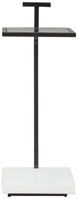 Mannill - Accent Table - Black / White