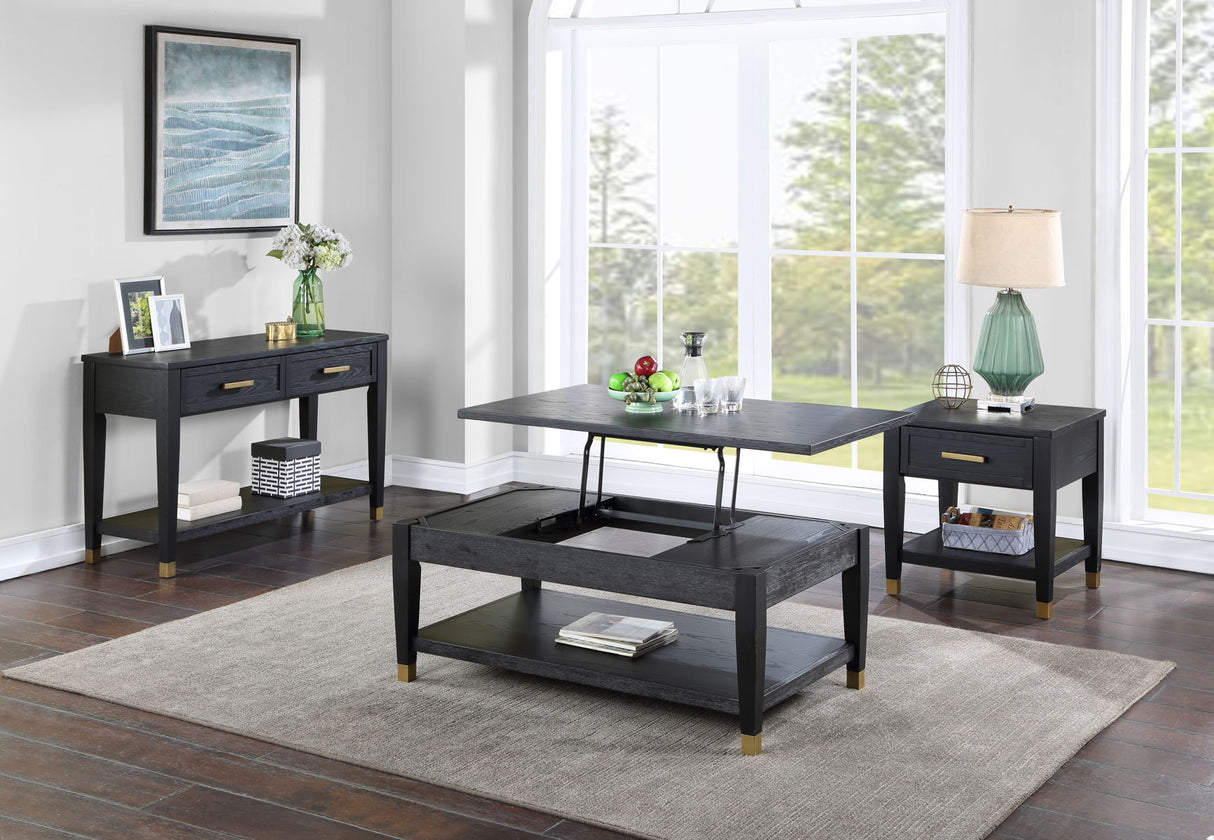 Yves - Sofa Table - Black