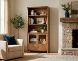 74" Bookcase w/ 2 Doors