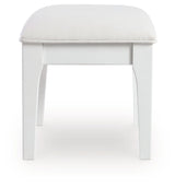 Chalanna - White - Vanity Stool