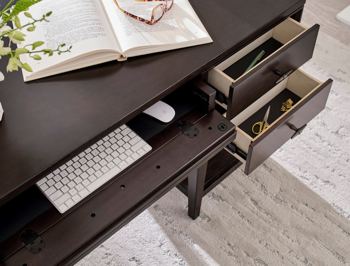 64" Half Pedestal Desk