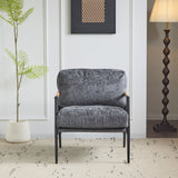 Modern Accent Chair With Plush Cushions, Cozy Seating