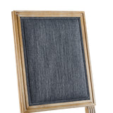 French Country Style Dining Chair With Upholstered Seating And Fluted Legs