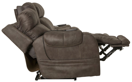 Serenity - Power Reclining Console Loveseat With Power Adjustable Headrest And CR3 Heat / Massage / Lumbar