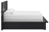 Londer - Black - King Panel Bed