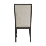 Axel - Fabric Dining Chair (Set of 2) - Light Gray / Espresso