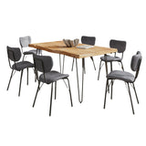 Nature's Edge - 7 Piece Upholstered Dining Set - Natural