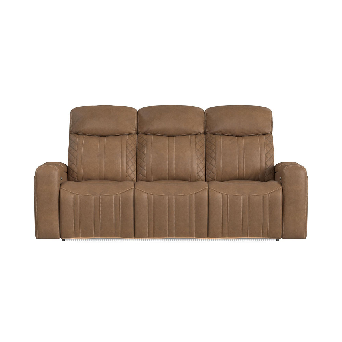 Side Kick - Sofa With Ddt, Wireless Charger, Cupholders And White Led Light - Simba Saddle