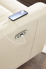 Dahlmoore - Power Reclining Sofa - Almond