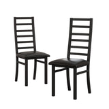 Metal Dining Chairs With Steel Legg, High Back Armless Design