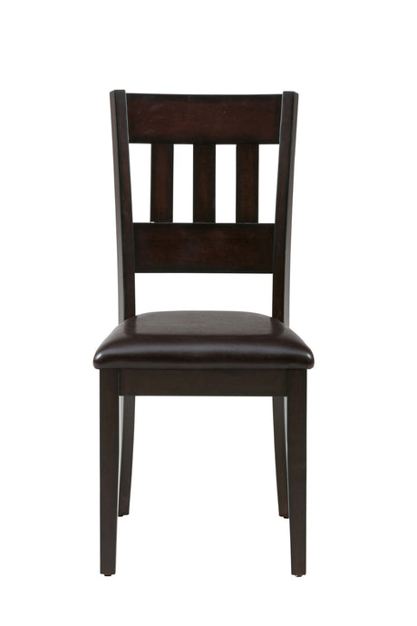 Dark Rustic Prairie - 5 Piece Dining Set - Dark Brown
