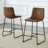 Retro Bar Chairs, Comfortable Stools (Set of 2)