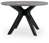 Glinari - 5 Pc. - Dining Room Table, 4 Side Chairs - Taupe / Black