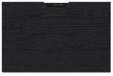 Londer - Black - Two Drawer Night Stand