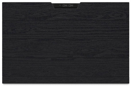 Londer - Black - Two Drawer Night Stand
