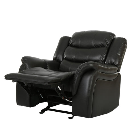 Classic Design Recliner, Upholstery Recliner, Glider Recliner - Black Berry