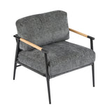 Modern Accent Chair With Plush Cushions, Cozy Seating