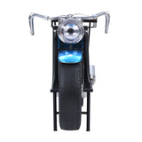 Glory Days - Roadie Vintage Motorcycle Bar Table - Vintage Red, White, And Blue