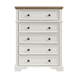 Eastwood - Youth 5-Drawer Chest - Brown And White