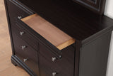 Dominique - 2 Piece Dresser And Mirror - Dark Brown