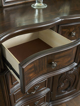 Royale - Dresser & Mirror - Dark Brown