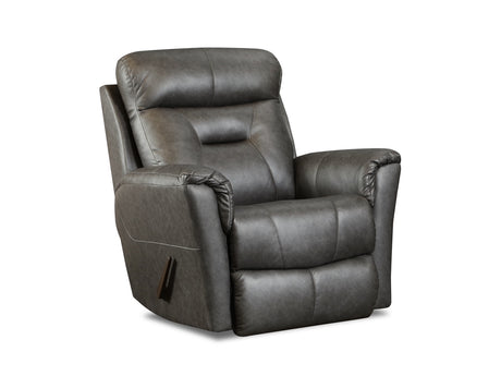 Stylish 1143 Rocker Recliner in True Grit Smoke offers ultimate comfort and modern style for your living space.