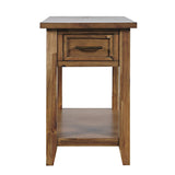 Claremont - Usb Table - Wire Brush Brown