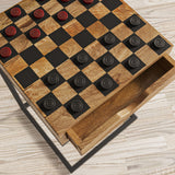 Global Archive - Fairchild Checkerboard C-Table - Natural Brown