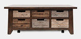Painted Canyon - Box Coffee Table - Distressed Brown