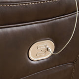 Dunleith - 4-Piece Power Reclining Sectional - Chocolate