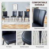 Minimalist Style Minimalist Dining Chairs With Metal Legs