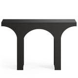 Console Table With Arched Base For Entryway - Black
