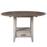 Abacus - Drop Leaf Counter Table - Dark Brown