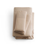 Linen-Weave Cotton Split California King Sheet Set - Sand