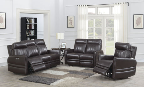 Coachella - Dual Power Reclining Chair - Brown