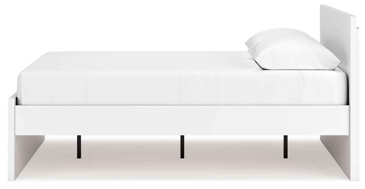 Onita - White - Queen Panel Platform Bed