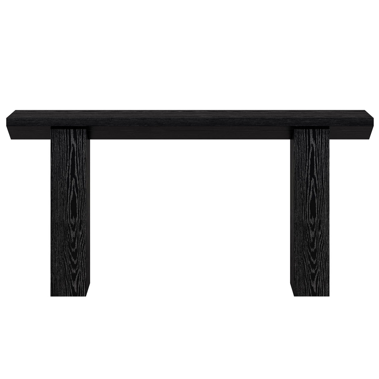 Extra Long Narrow Console Table For Entryway & Hallway - Black / White Print