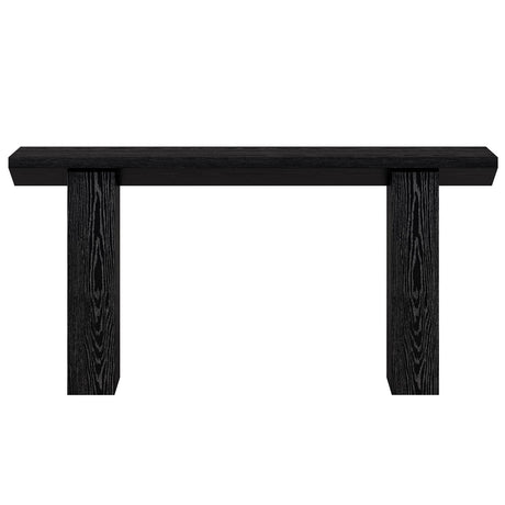 Extra Long Narrow Console Table For Entryway & Hallway - Black / White Print