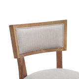 Upholstered Counter Height Bar Stools With Comfy Back (Set of 2)