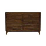 Malia - 6-Drawer Dresser - Walnut