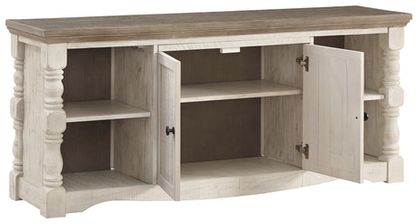 Havalance - Extra Large TV Stand - 2 Doors - Brown / Beige