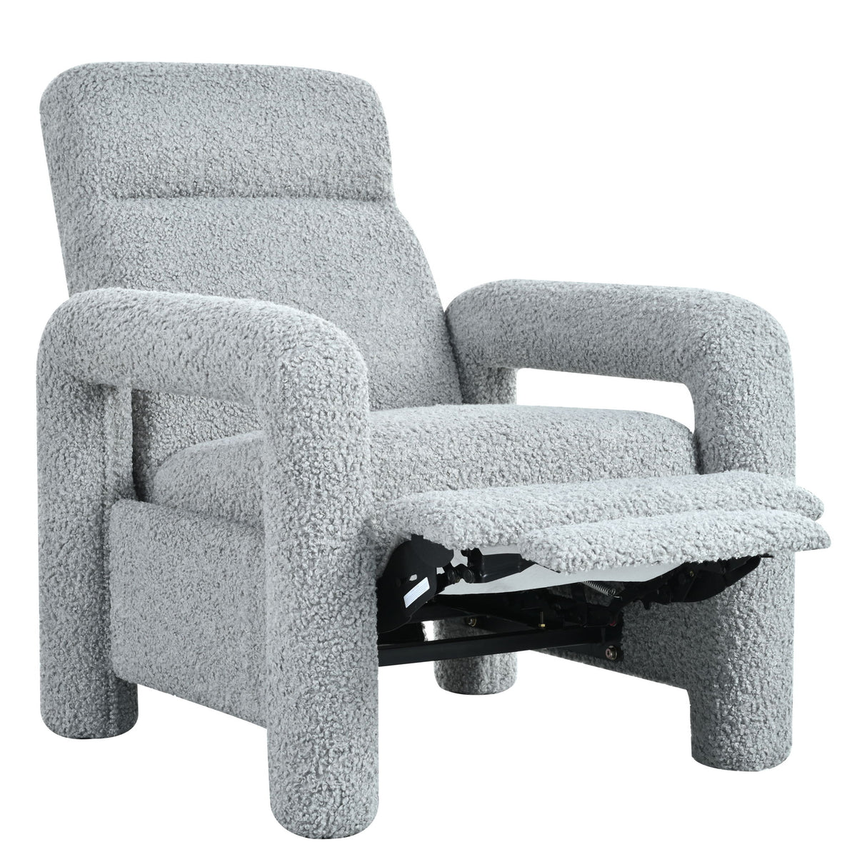 Push Back Recliner Armchair Upholstered Recliner Chair Single Sofa With Adjustable Backrest
