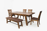 Cannon Valley - 6 Piece Dining Set - Distressed Medium Brown