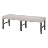 Willow Creek - Dining Bench - Distressed Brown / Beige