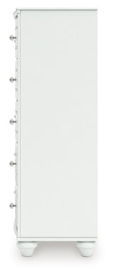 Kozlani - Five Drawer Chest - White