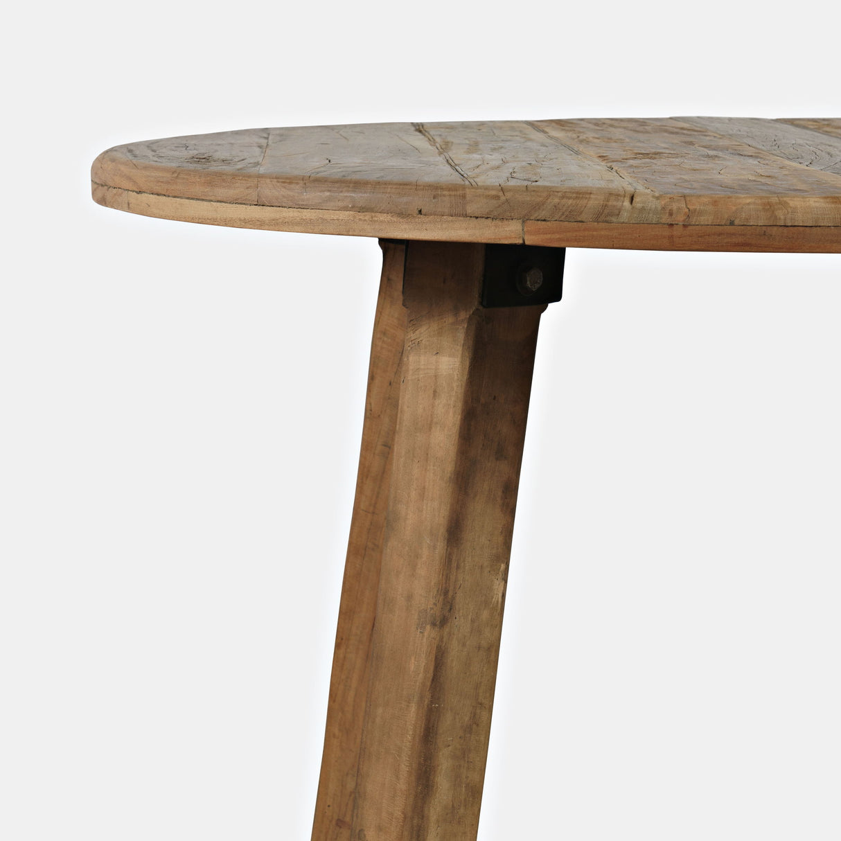 Reclamation - Round Dining Table - Rustic Unfinished Brown