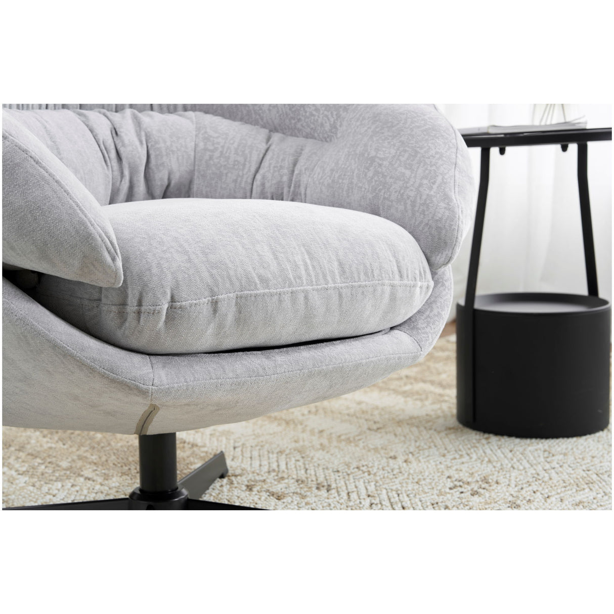 Modern Chenille Office Chair With 360 Degree Swivel